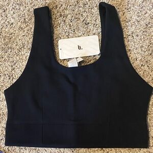 Fabletics Midnight Black Sports Bra